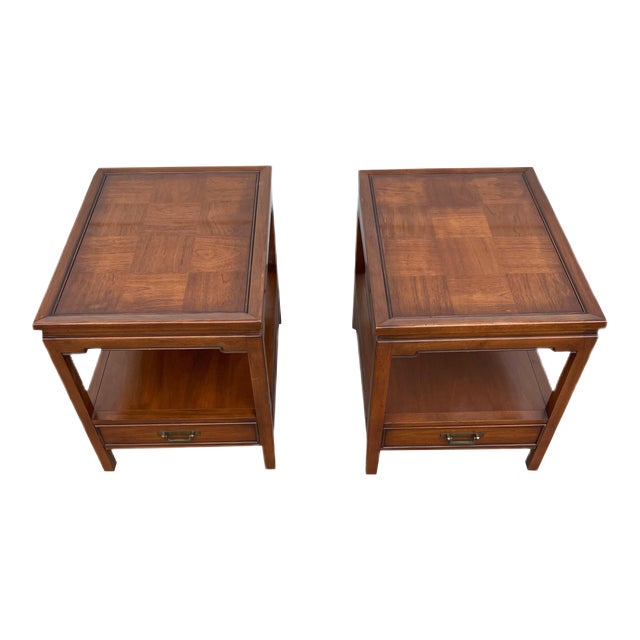 Vintage Hekman Furniture End Tables a Pair Chairish
