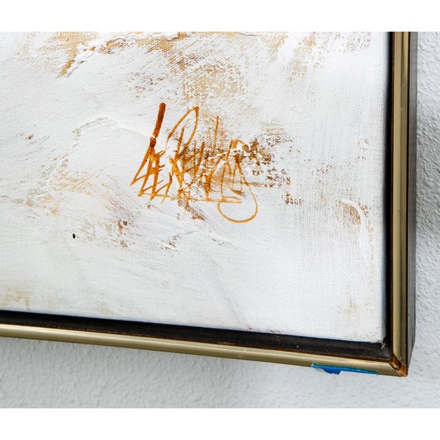 Mid Century Modern Original Painting Art Abstract Expressionist Lee Reynolds MCM For Sale - Image 4 of 12