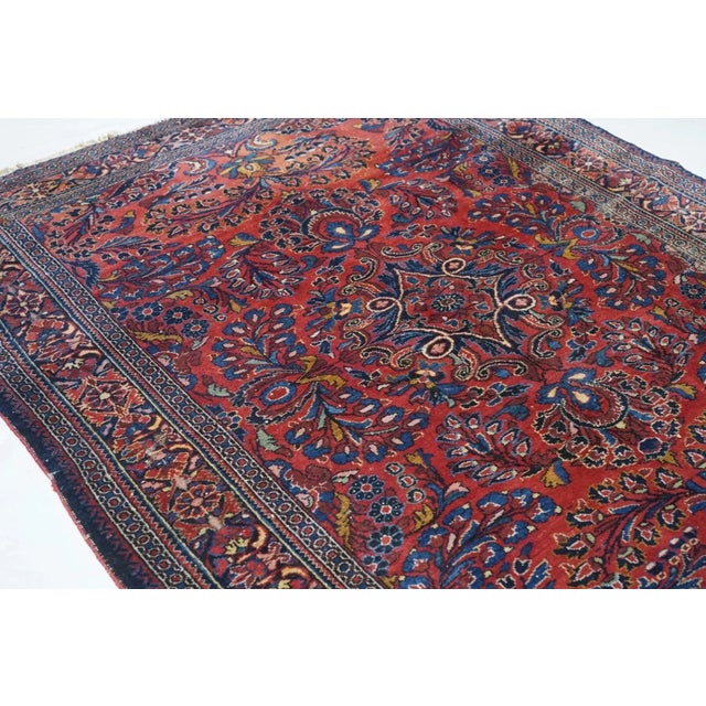 Antique Lillihan Rug 5'3'' x 6'6'' For Sale - Image 11 of 12