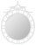 Reena Pagoda Round Wall Mirror For Sale - Image 12 of 12