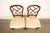 1980s Kindel Furniture Federal Carved Mahogany Side Chairs or Dining Chairs, Pair For Sale - Image 5 of 15