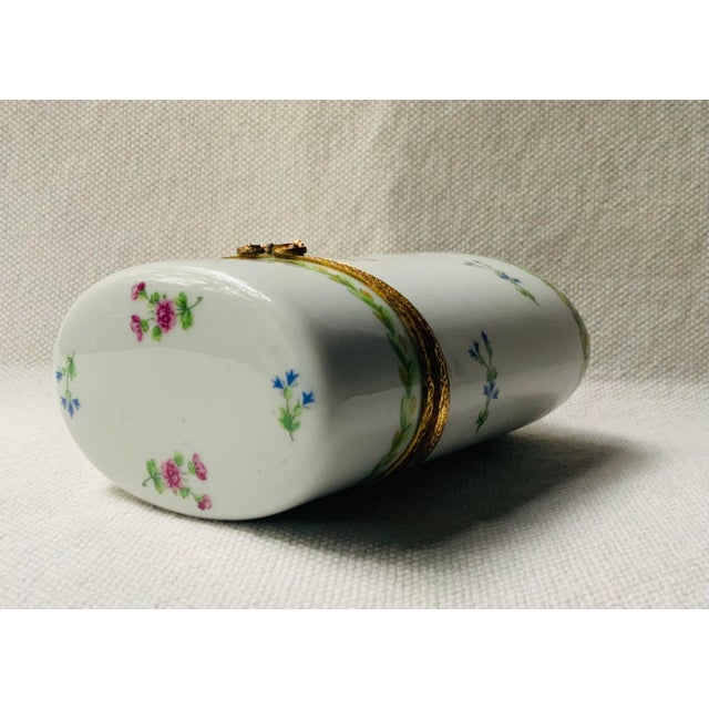 Limoges Porcelain Lidded Box With Bronze Mounts For Sale - Image 6 of 18