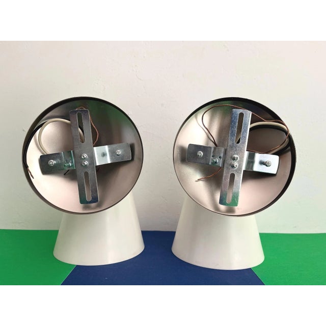 Midcentury Coastal Cone Sconces - A Pair For Sale - Image 18 of 18