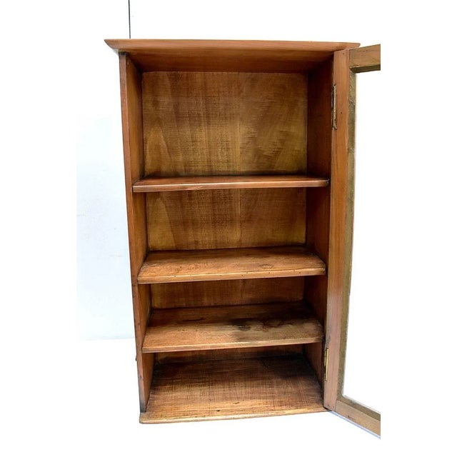 Small 19th Century Birch Wall Display Cabinet For Sale - Image 15 of 18