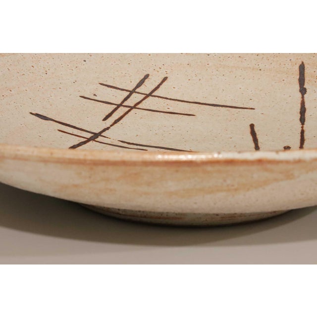 Ceramic Mid 20th Century Mid-Century Modern Warren MacKenzie Monumental Ceramic Platter For Sale - Image 7 of 10