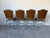 1990s Palma Brava Wrought Iron & Brown Leather Dining Chairs – Set of 4 For Sale - Image 5 of 13