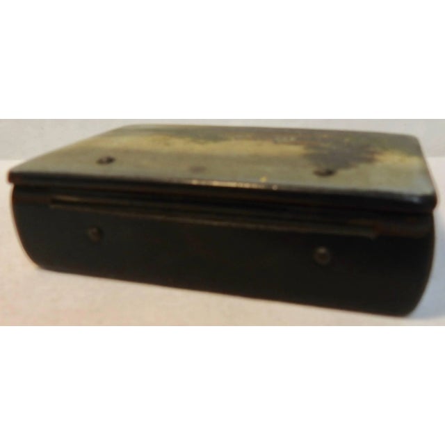 Antique Russian Lacquer Box With Landscape For Sale - Image 4 of 9