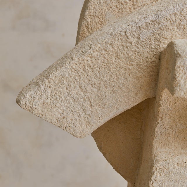 French Abstract Limestone Sculpture, 1970s For Sale - Image 15 of 18