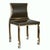 Art Deco "Pagina" Chair With Bronze and Tailor Made Leather For Sale - Image 3 of 9