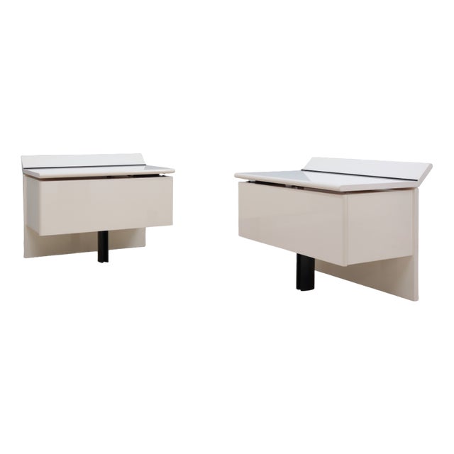Lacquered Nightstands by Paolo Piva for B&B Italia, 1980s, Set of 2 For Sale