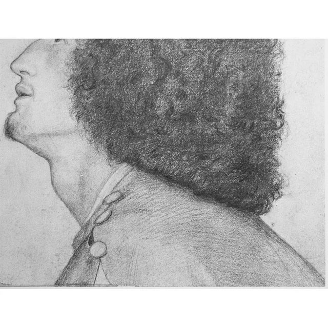 1959 After Dante Gabriel Rossetti "Portrait of Algernon Charles Swinburne", First Edition Photogravure For Sale - Image 4 of 10