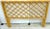 Brown Modern Trellis Motif Bamboo & Rattan Queen Size Headboard, Circa 1960s For Sale - Image 8 of 10