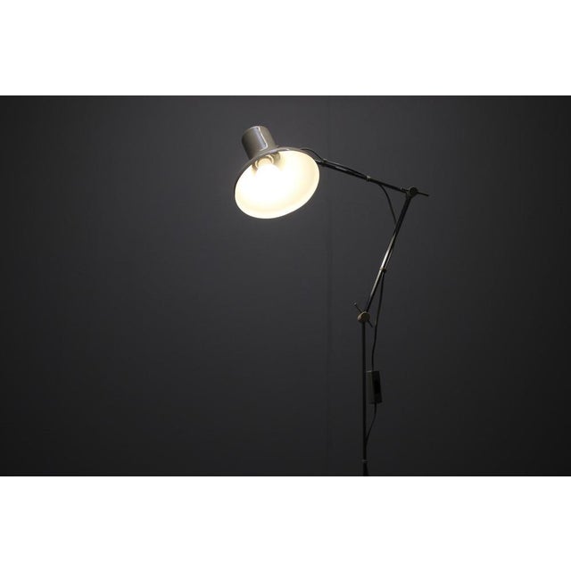 Mid-Century Adjustable Floor Lamp attributed to J. Hurka for Napako, Former Czechoslovakia, 1960s For Sale - Image 12 of 14