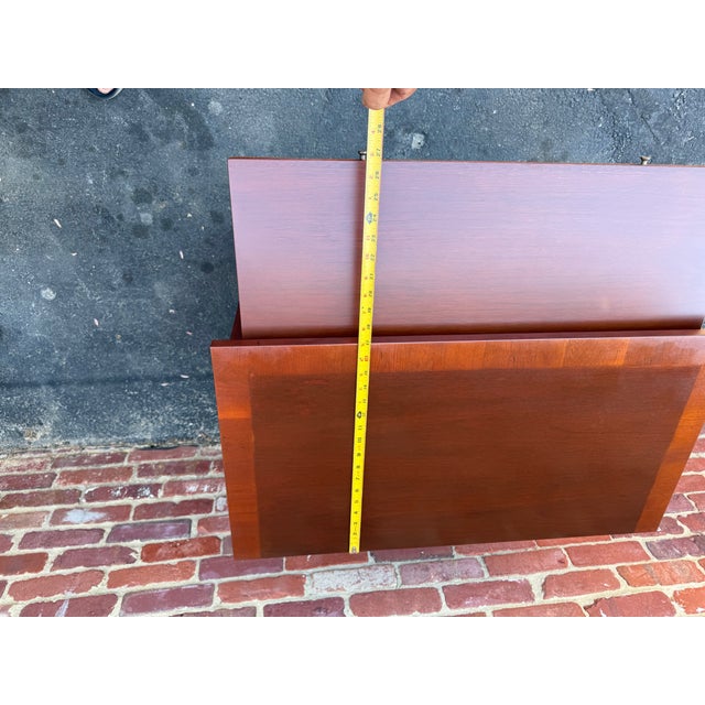 Pair of L Hekman Copley Place Georgian Chippendale Style Inlaid Mahogany Chest of Drawers / Nightstands For Sale - Image 16 of 18