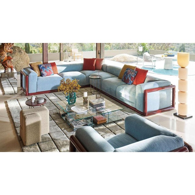 Black Cornaro Three-Seater Sofa by Carlo Scarpa for Cassina For Sale - Image 8 of 10