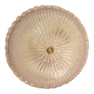 Large Trasparent Murano Glass Ceiling Light , 1960 For Sale