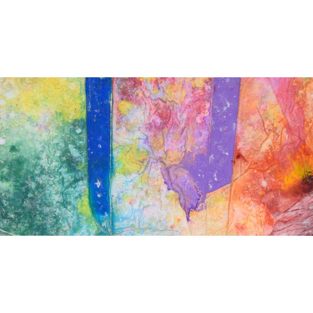 Parallel - Abstract Expressionist Composition in Acrylic on Canvas Brightly colored composition by California artist...