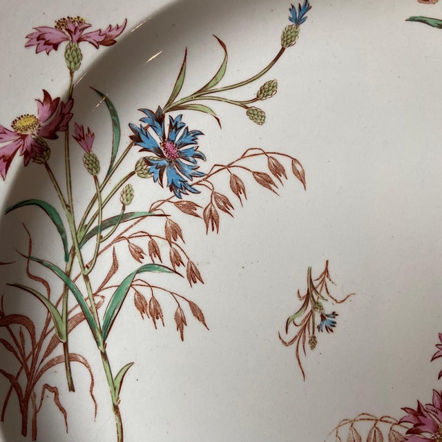 Pink Antique French Ironstone Soup Tureen and Plater from Keller & Guerin Luneville, Set of 2 For Sale - Image 8 of 13