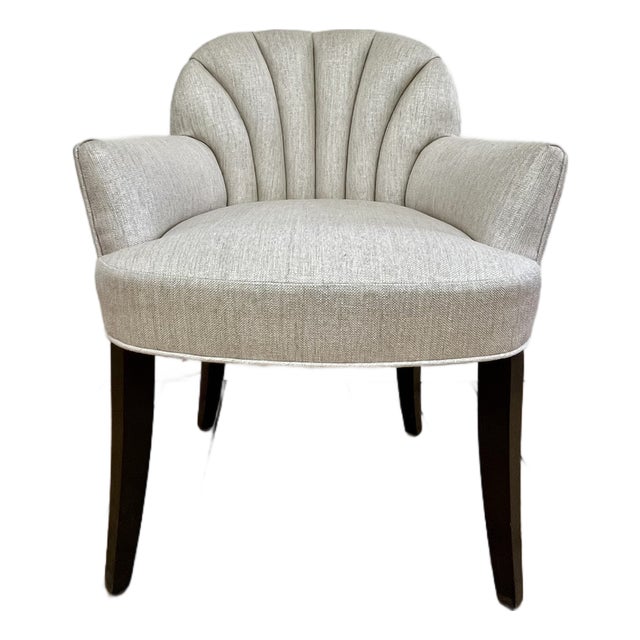 Kravet Beaumont Dining Arm Chair by Larry Laslo For Sale