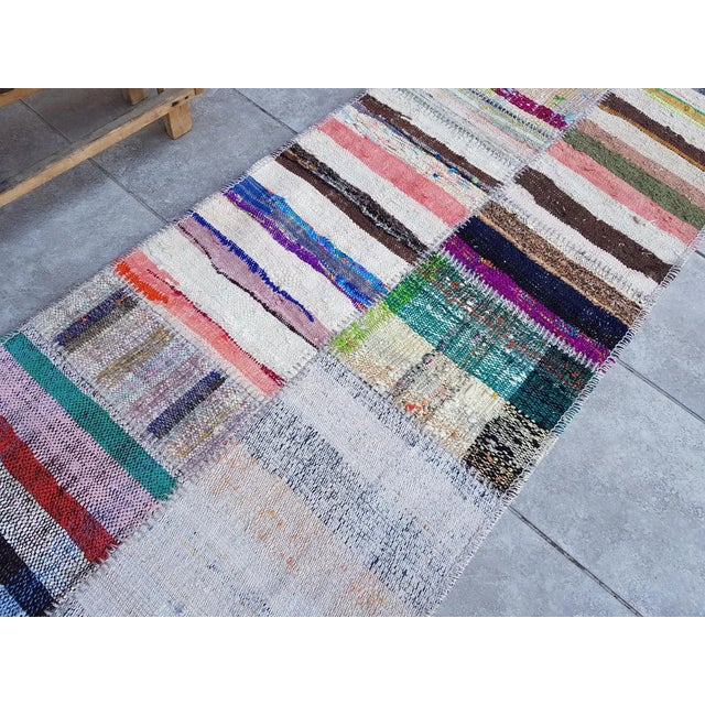 Oushak Vintage Turkish Runner For Sale - Image 6 of 10