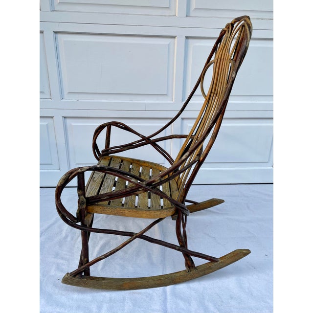 Vintage Bentwood Twig Amish Rocking Chair Chairish