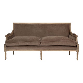 Audley Sofa in Brown For Sale