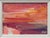 Red Sunset Study - Pink & Orange Miniature Abstract Landscape Art by British Artist 2025 For Sale - Image 8 of 18
