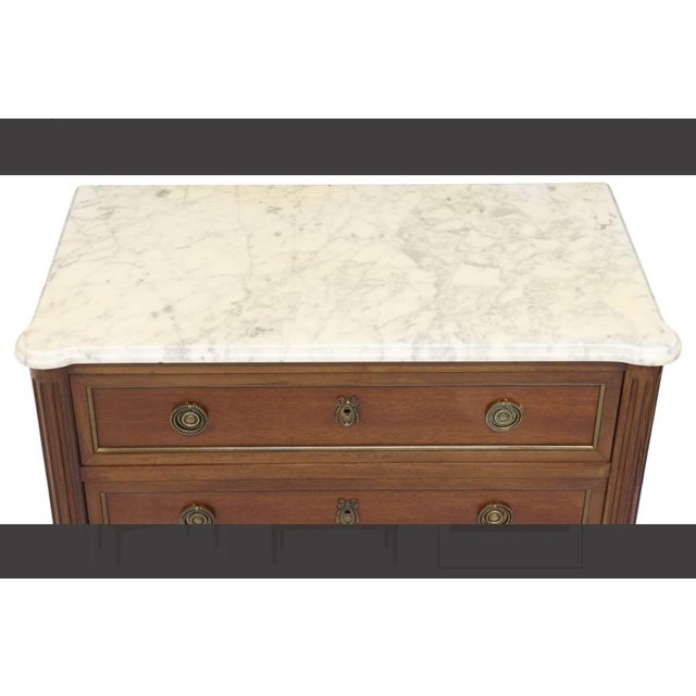 Early 20th Century Early 20th Century French Louis XVI Style Mahogany Commode For Sale - Image 5 of 5