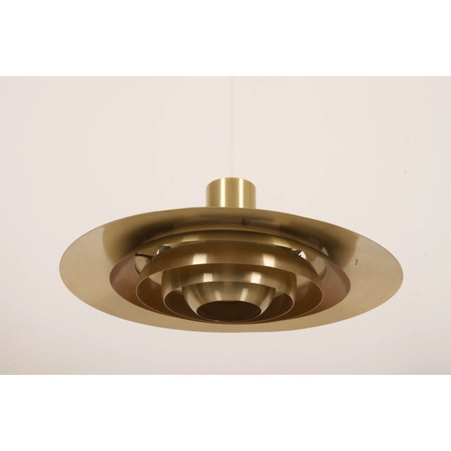 Scandinavian Modern Danish Aluminum Ceiling Lamp by Preben Fabricius & Jørgen Kastholm for Nordisk Solar, 1964 For Sale - Image 11 of 12