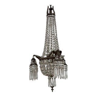 Antique French Crystal Chandelier For Sale