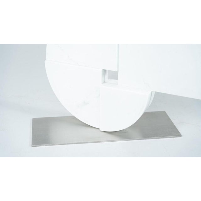 Large Marble Sculpture by Angelo Mangiarotti for Skipper, Italy, 1980s For Sale - Image 11 of 15