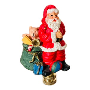 Vintage Santa Claus Christmas Lamp Finial