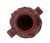 Red 1960s Red Art Pottery Vase With Dual Handles & Sculpted Floral Relief For Sale - Image 8 of 9