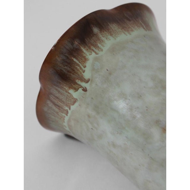 Art Deco Turquoise Ceramic Vase by Christer Heijl, Sweden, 1930s, in Very Good conditions. Designed 1920 to 1949 This...