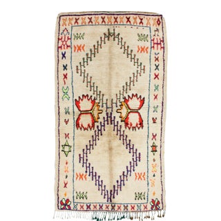 Mid 20th Century Vintage Moroccan Rug - 8' X 4'4'' For Sale