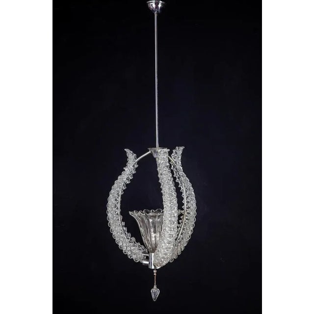 Murano Glass Chandelier by Ercole Barovier, 1940s For Sale - Image 4 of 13