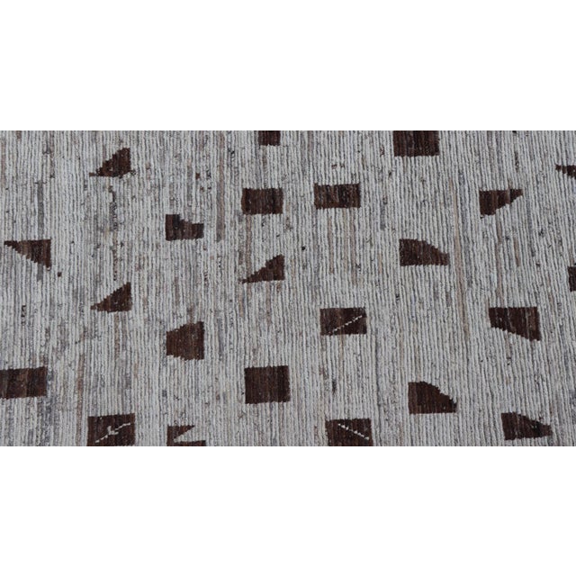 Modern Rug in Moroccan Style by Keivan Woven Arts 9'2 X 11'10 For Sale - Image 4 of 12
