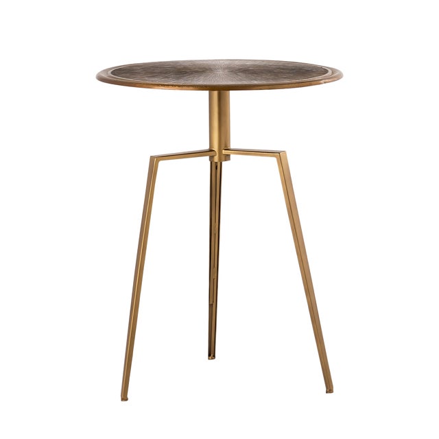 Metal Pasargad Home Delos Side Table For Sale - Image 7 of 7
