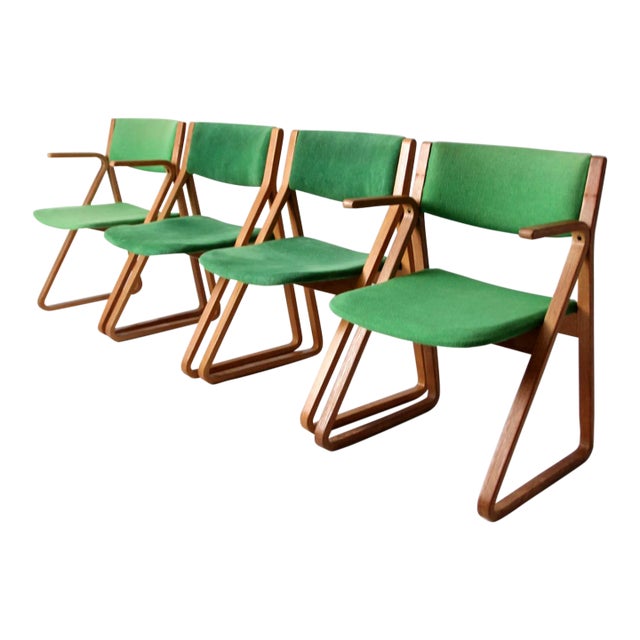 Stow Davis "Triangle" Chairs Set of 4 For Sale