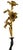 Italian Bronze “Flying Mercury” With Lily Torch, After Giambologna, Italy, 19th Century. For Sale - Image 3 of 12