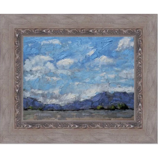 "Nevada Clouds" Contemporary Impressionist Style Landscape Oil Painting For Sale - Image 11 of 12