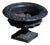 Antique French Cast Iron Garden Urn with Decorative Rim, 1920s For Sale