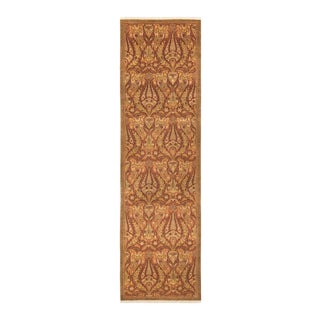 Mogul Collection Hand-Knotted Runner - Pink 2' 7" x 9' 2" For Sale