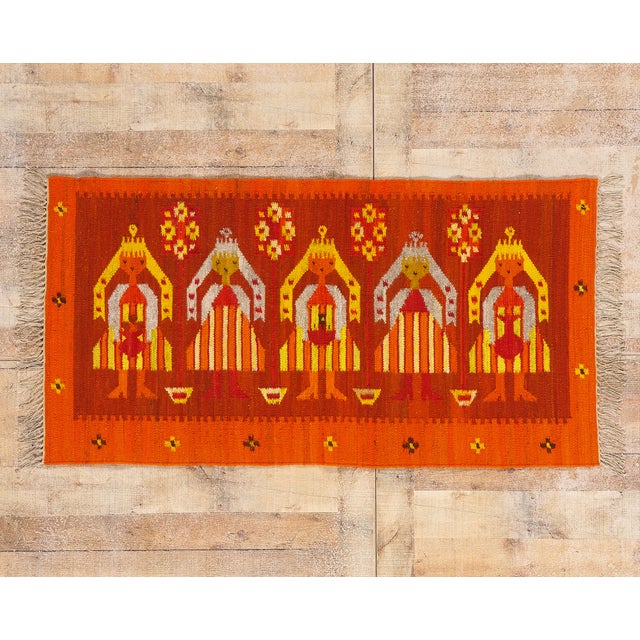 Vintage Yeibichai Pictorial Rug, 02'07 X 04'11 For Sale - Image 10 of 10