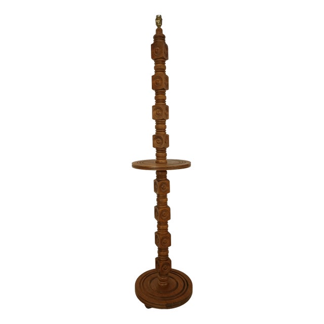 Brutalist Floor Lamp by Charles Dudouyt, 1950s For Sale