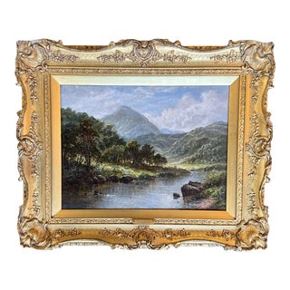 19th Century Benjamin William Leader Ra on the Way to Conwy North Wales, Oil on Canvas, Framed For Sale