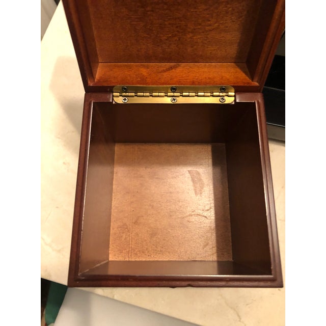 Vintage Wood and Brass Bombay Company Box For Sale In Los Angeles - Image 6 of 9