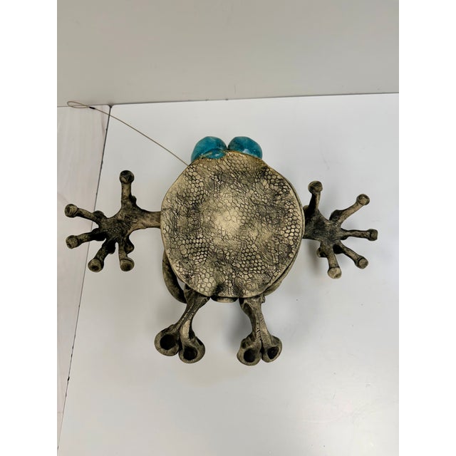 Gray Vintage Richard Marshall Stoneware Flying Woo Creature 1981 For Sale - Image 8 of 13