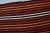 Textile Vintage Mid-Century Turkish Striped Kilim Runner Rug in Orange, Red & Cream For Sale - Image 7 of 14