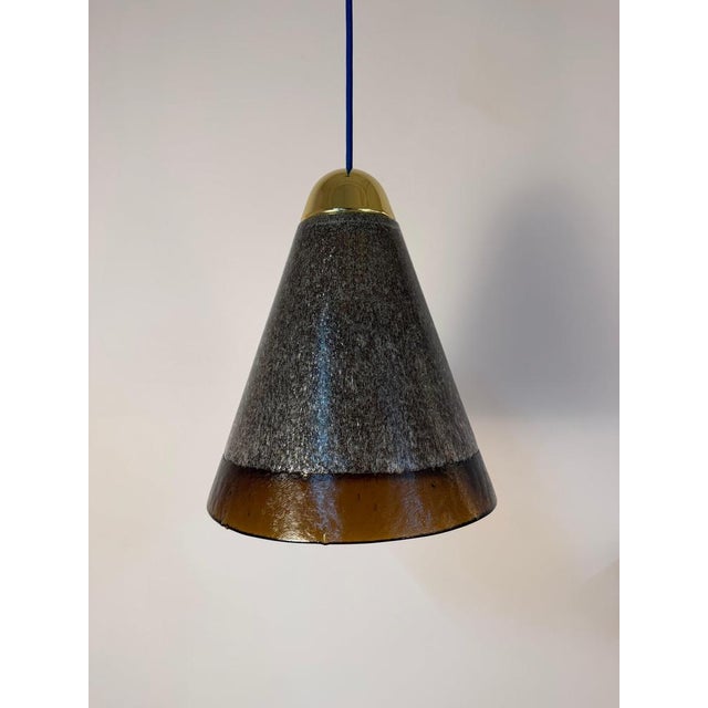Hanging Lamp in Brown Glass from Peill & Putzler For Sale - Image 11 of 11